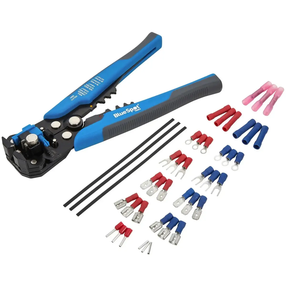 Bluespot Automatic Wire Stripper Crimping Pliers And Terminal Accessory Set 231 Piece 1