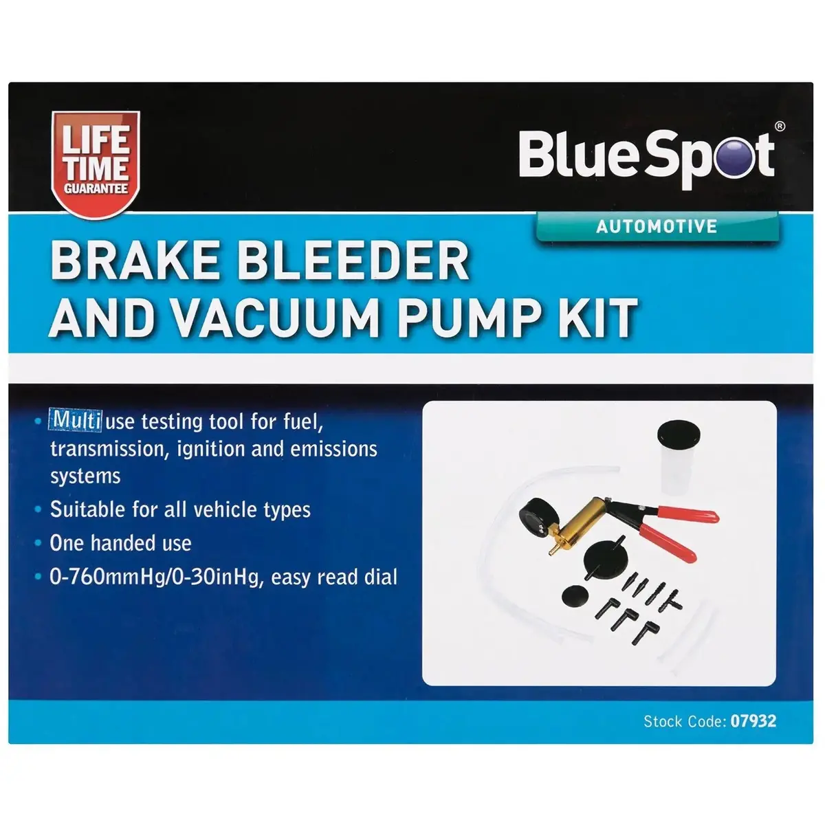 Bluespot Brake Bleeder And Vacuum Pump Kit 1