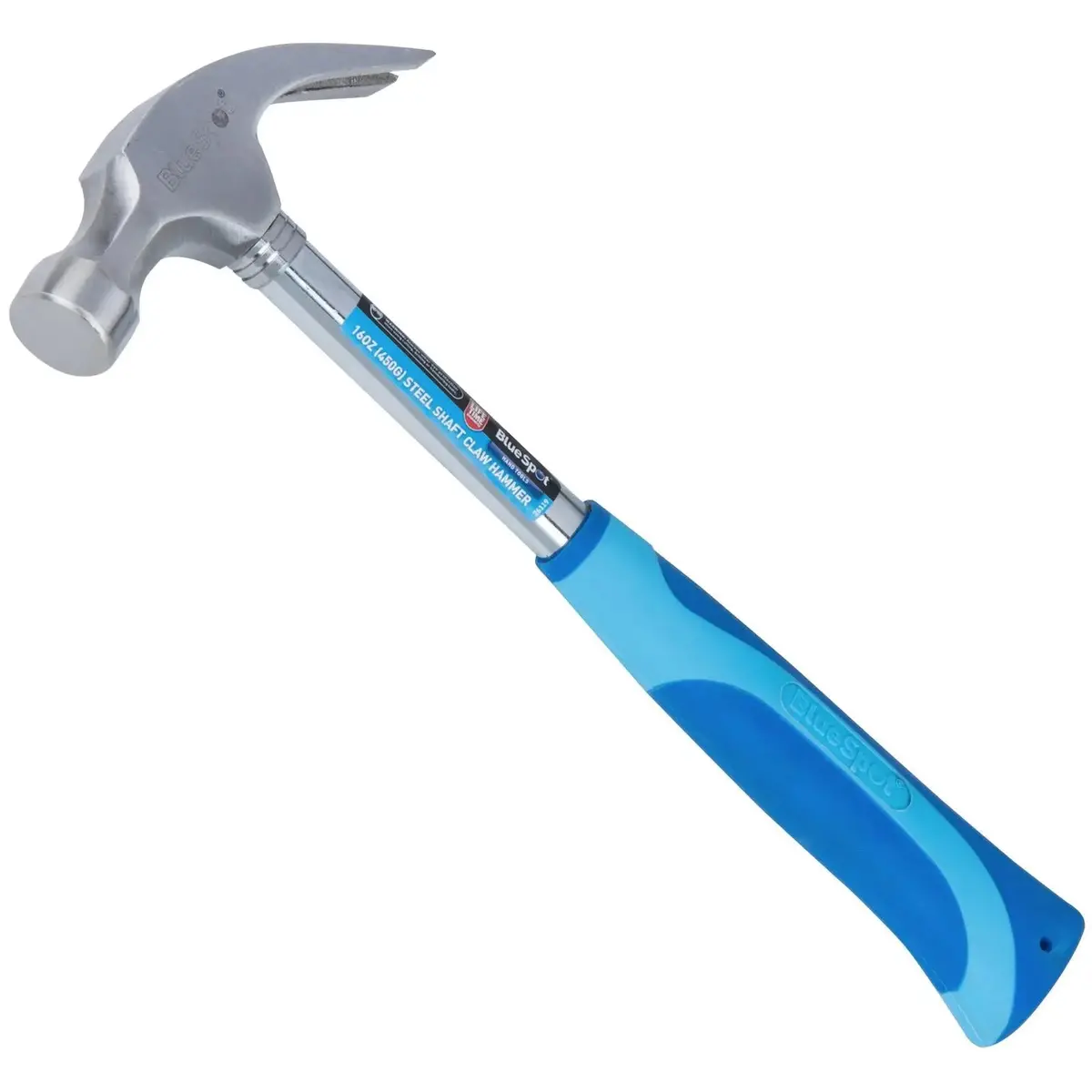 Bluespot Claw Hammer Steel Shaft 16Oz 450G 1