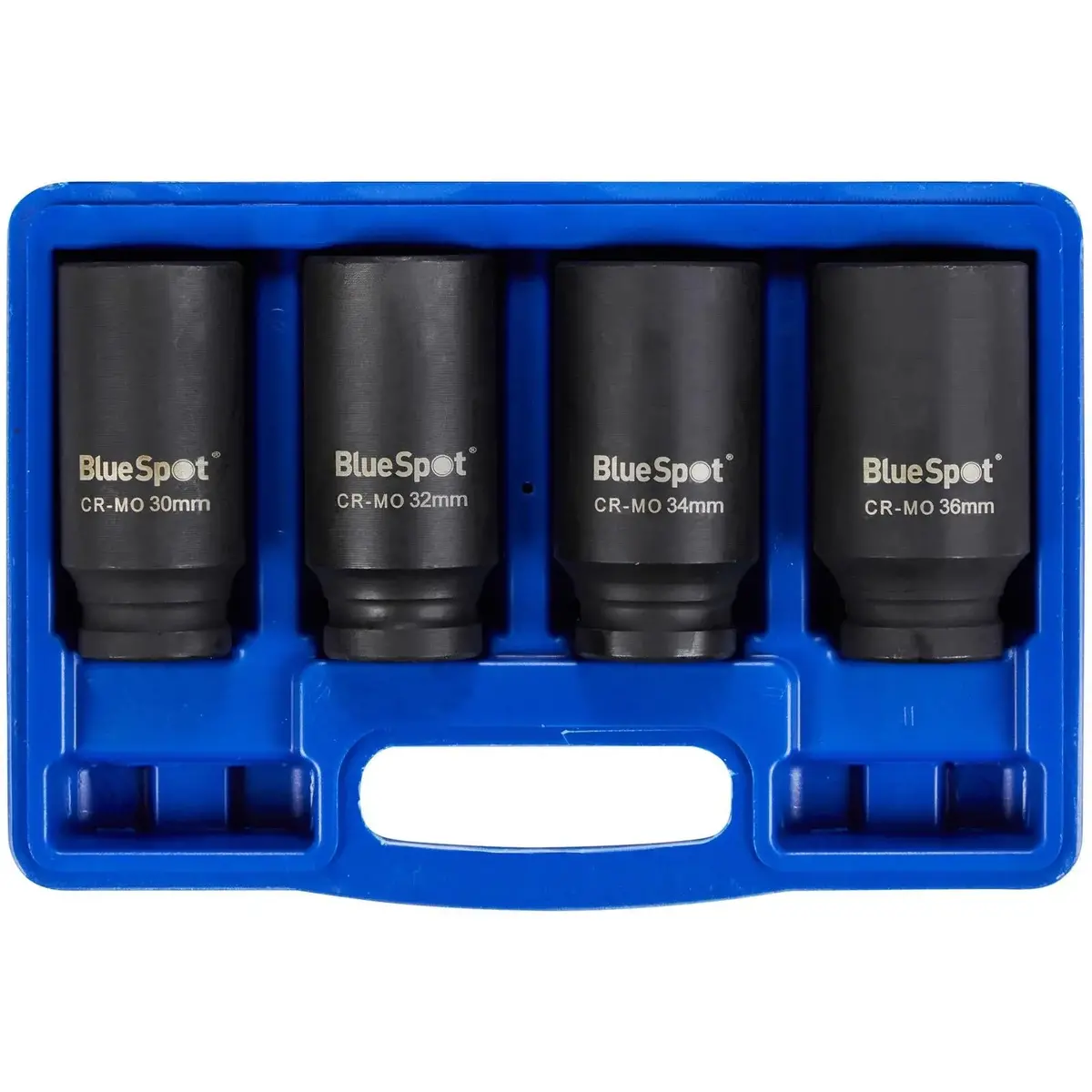 Bluespot Deep Impact Socket Set 1/2" Drive Chrome Molybdenum 30-36Mm 4 Piece 1
