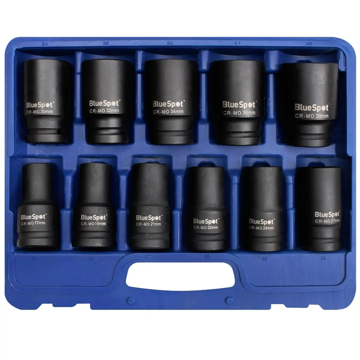 Bluespot Deep Impact Socket Set 3/4" Drive 11 Piece 17-38Mm 1