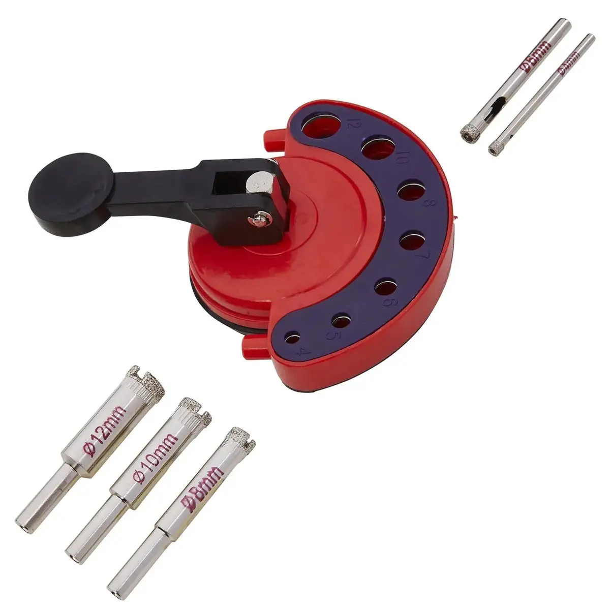 Bluespot Diamond Core And Suction Jig Set 6 Pieces 1
