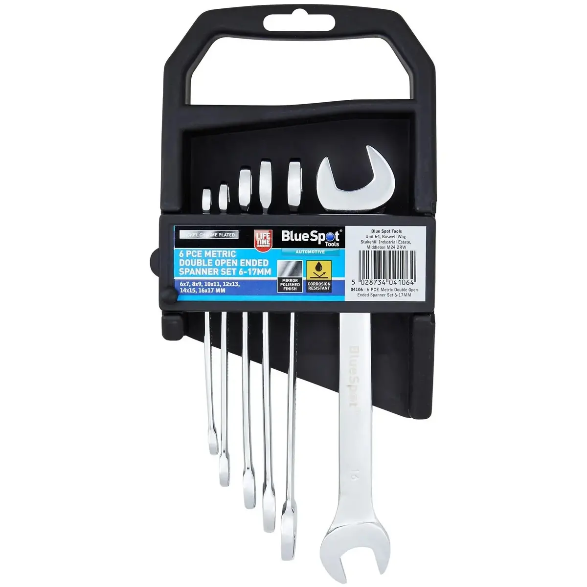 Bluespot Double Open Ended Spanner Set Metric 6-17Mm 6 Piece 1