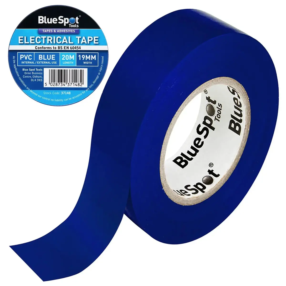 Bluespot Electrical Insulation Tape Blue Pvc 19Mm X 20M 1