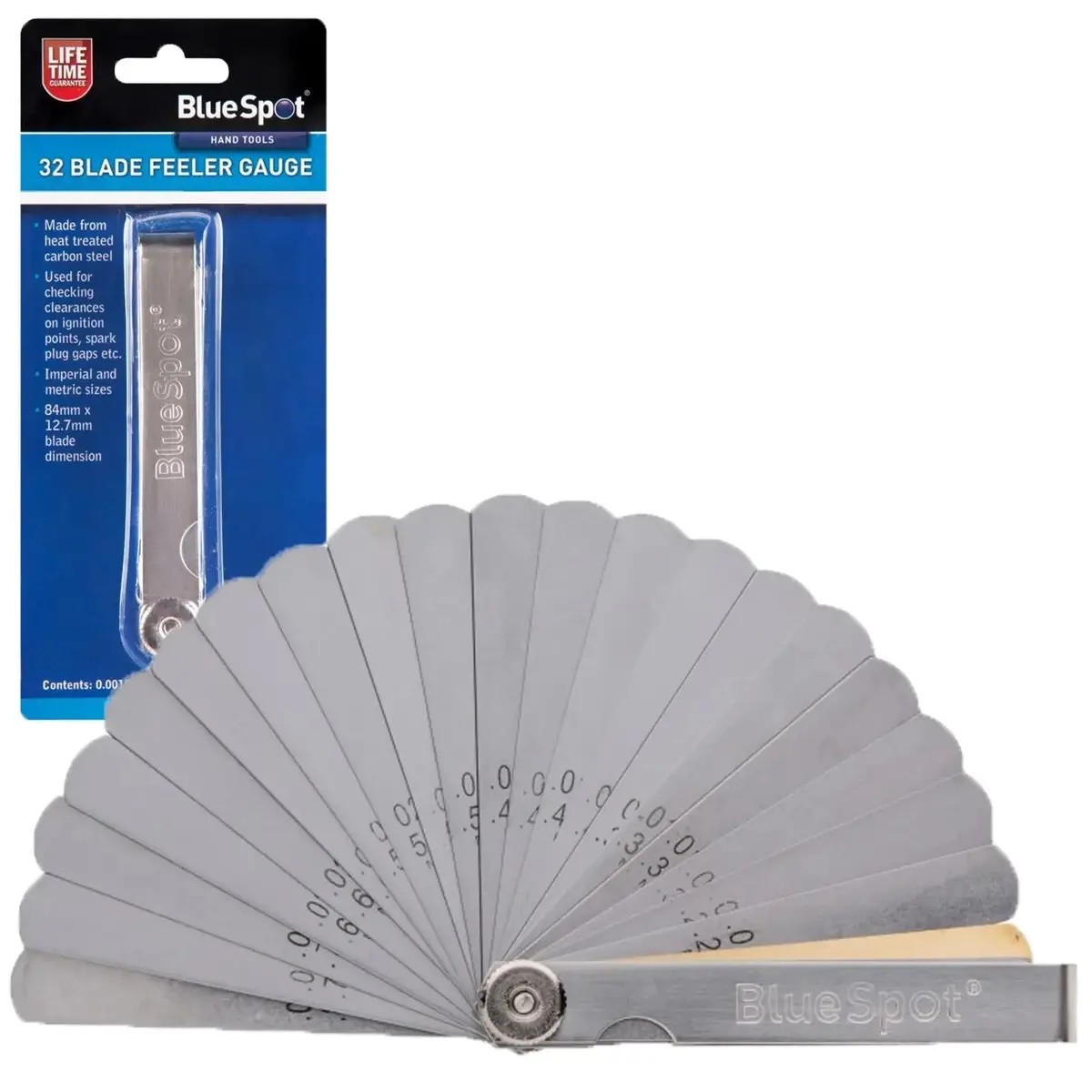 Bluespot Feeler Gauge 32 Blade Metric And Imperial Sizes 1