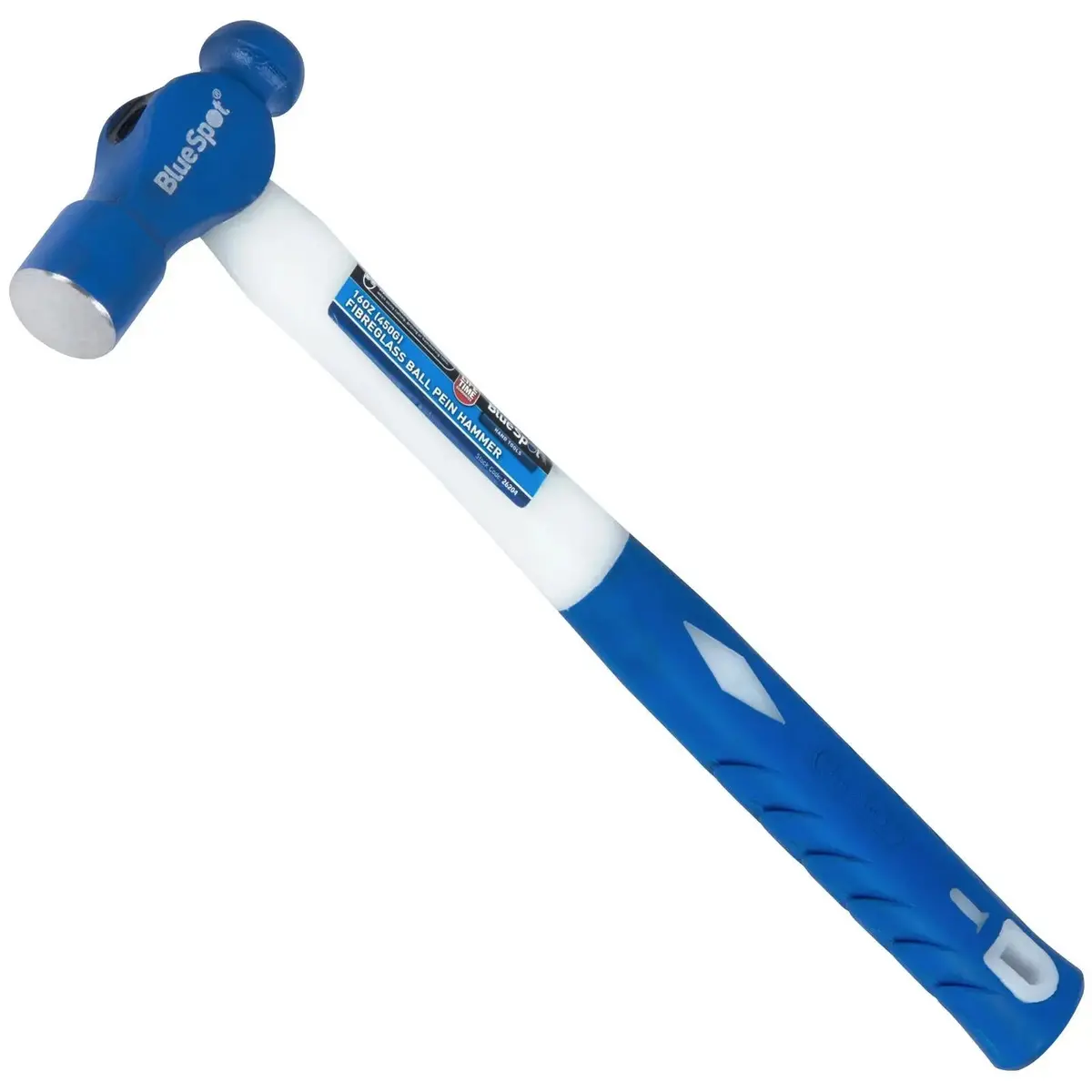 Bluespot Fibreglass Ball Pein Hammer 16Oz 450G 1