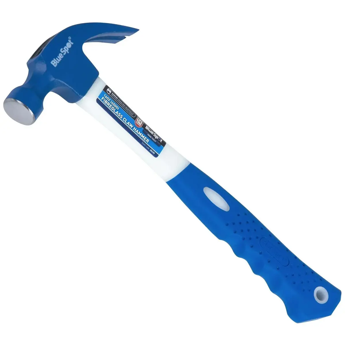 Bluespot Fibreglass Claw Hammer 16Oz 450G 1