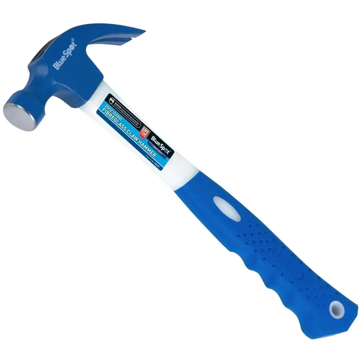 Bluespot Fibreglass Claw Hammer 20Oz 560G 1