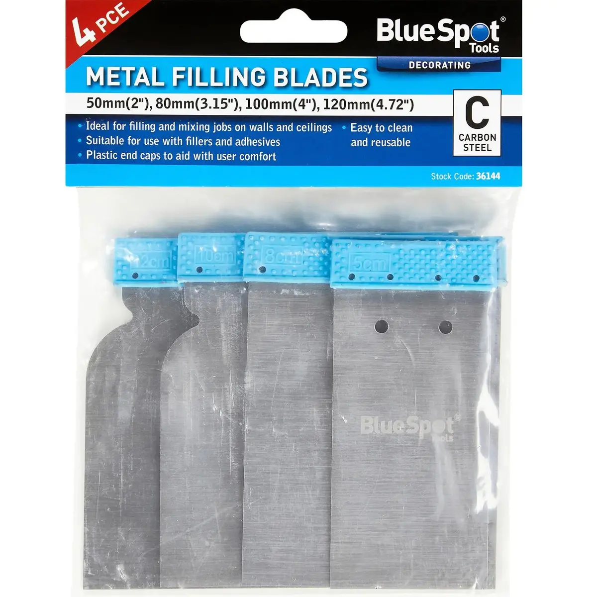 Bluespot Flexible Filling Metal Blades 50-120Mm 4 Piece 1