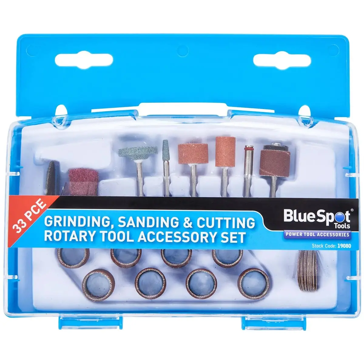 Bluespot Grinding Sanding And Cutting Rotary Tool Accessory Set 33 Piece 1