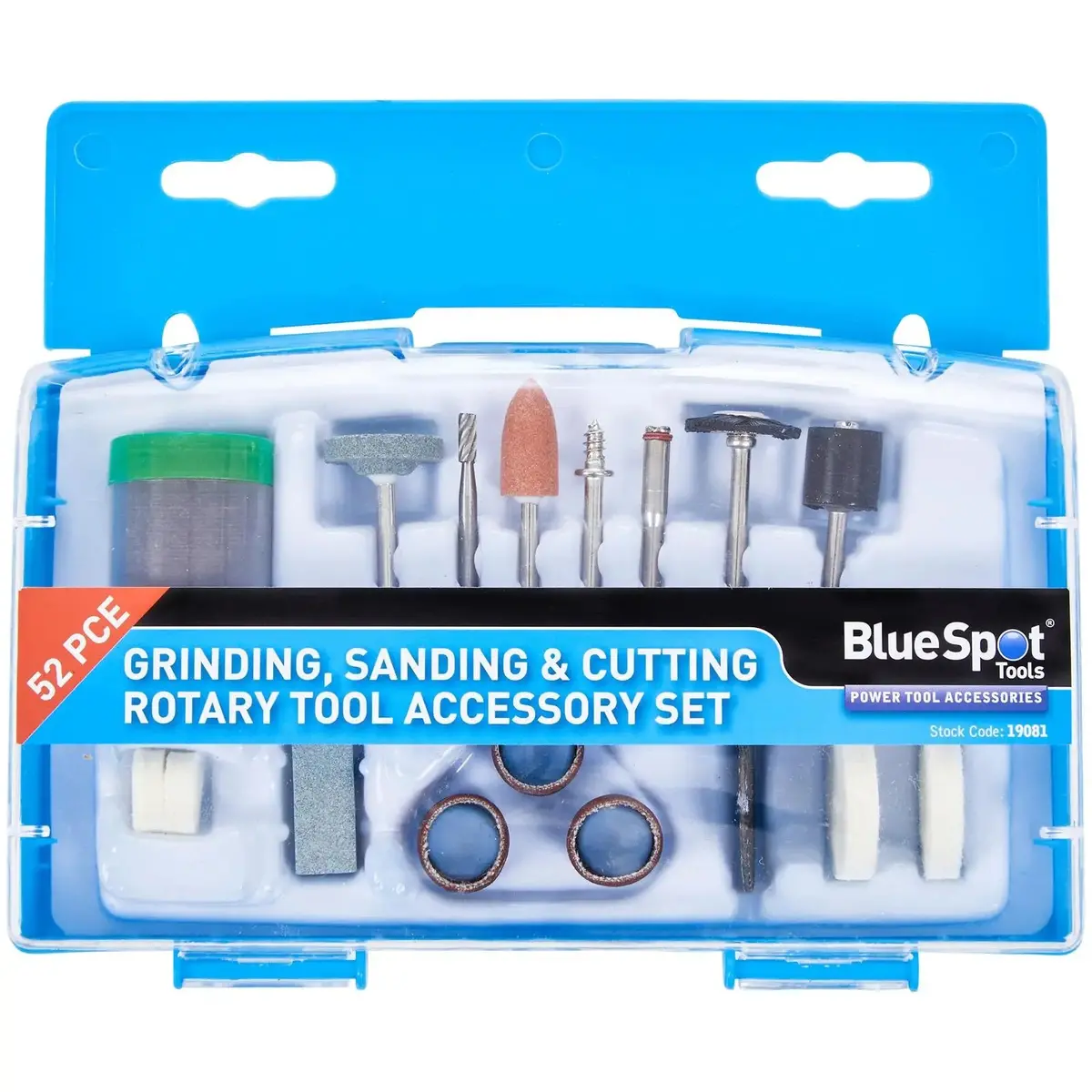 Bluespot Grinding Sanding And Cutting Rotary Tool Accessory Set 52 Piece 1