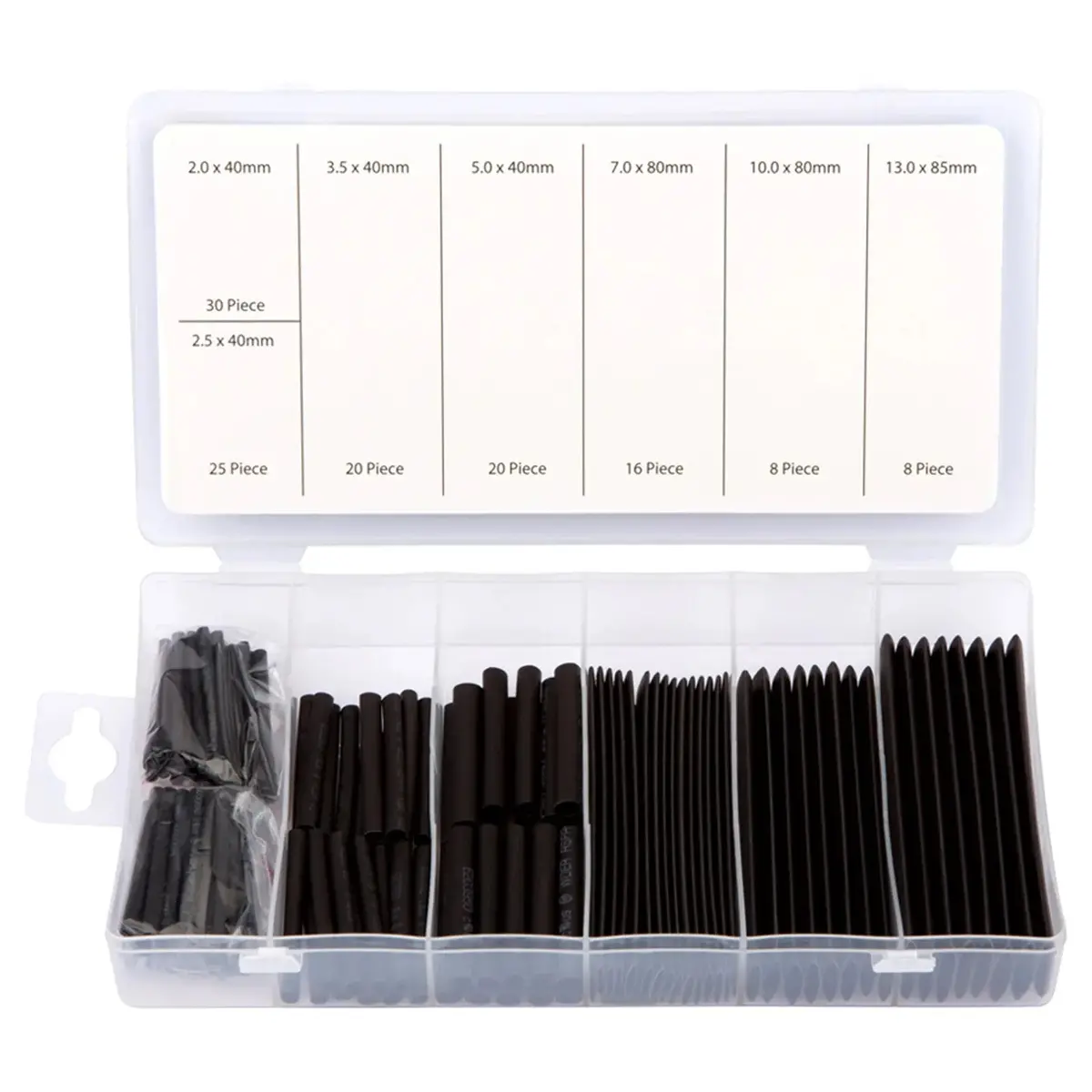 Bluespot Heat Shrink Wire Wrap Assortment 127 Piece Electrical Sleeving Tubing 1