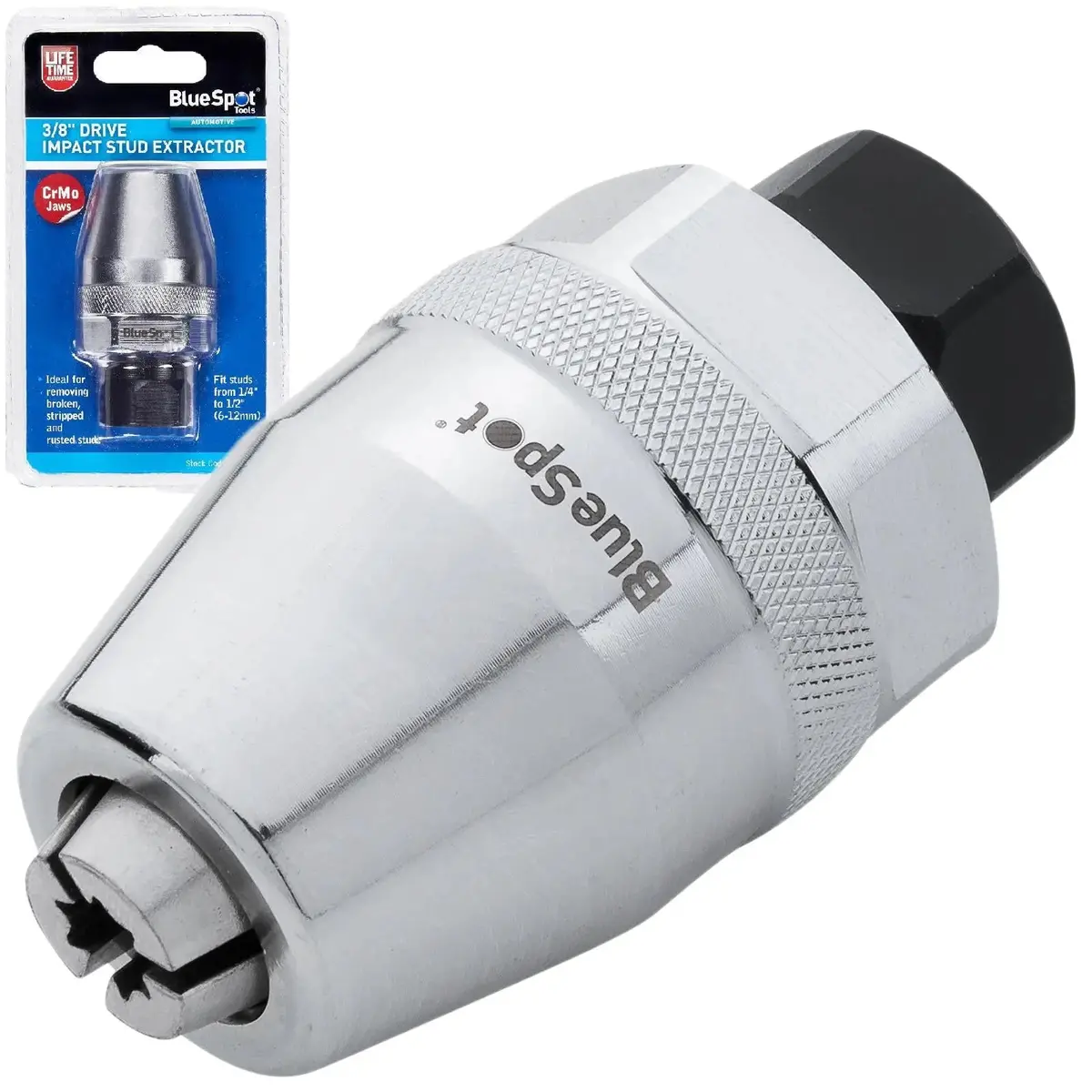 Bluespot Impact Stud Bolt Extractor Remover 3/8" Drive 6-12Mm 1