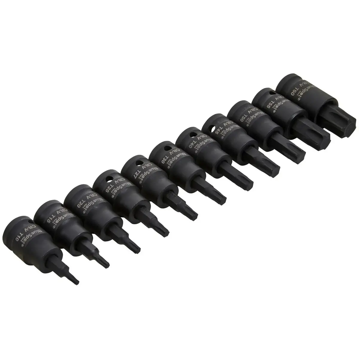 Bluespot Impact Torx Socket Bit Set 3/8" Drive T10-T60 11 Piece 1