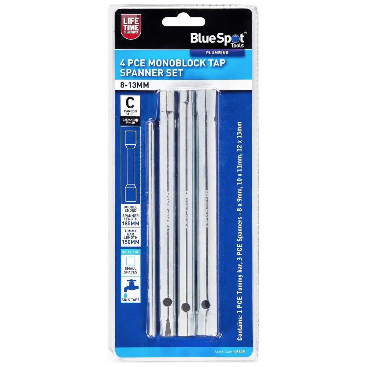 Bluespot Monoblock Tap Spanner Set 4 Piece 8-13Mm 1