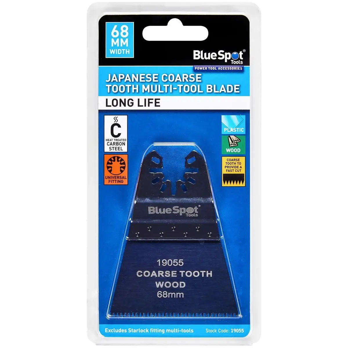 Bluespot Multi Tool Blade Japanese Coarse Tooth 68Mm Omt For Wood Plastic 1