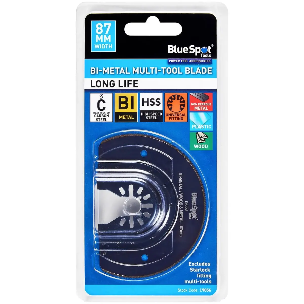 Bluespot Multi Tool Cutting Blade 87Mm Omt For Wood Metal Plastic 1