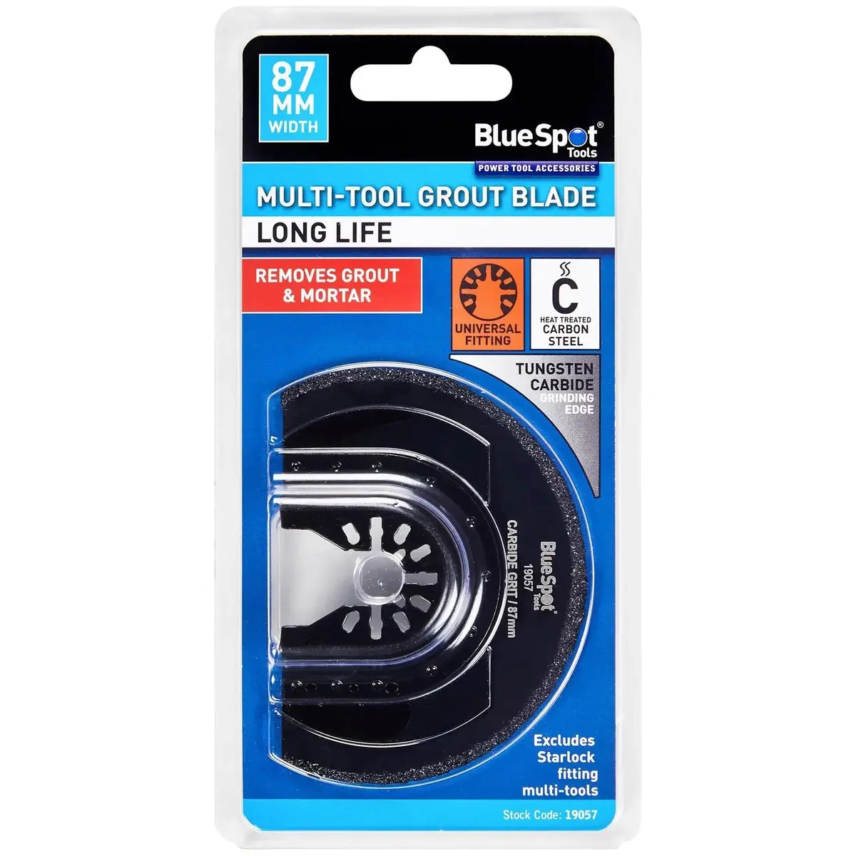 Bluespot Multi Tool Grout Blade 87Mm Omt For Tile Grout Brick Mortar 1