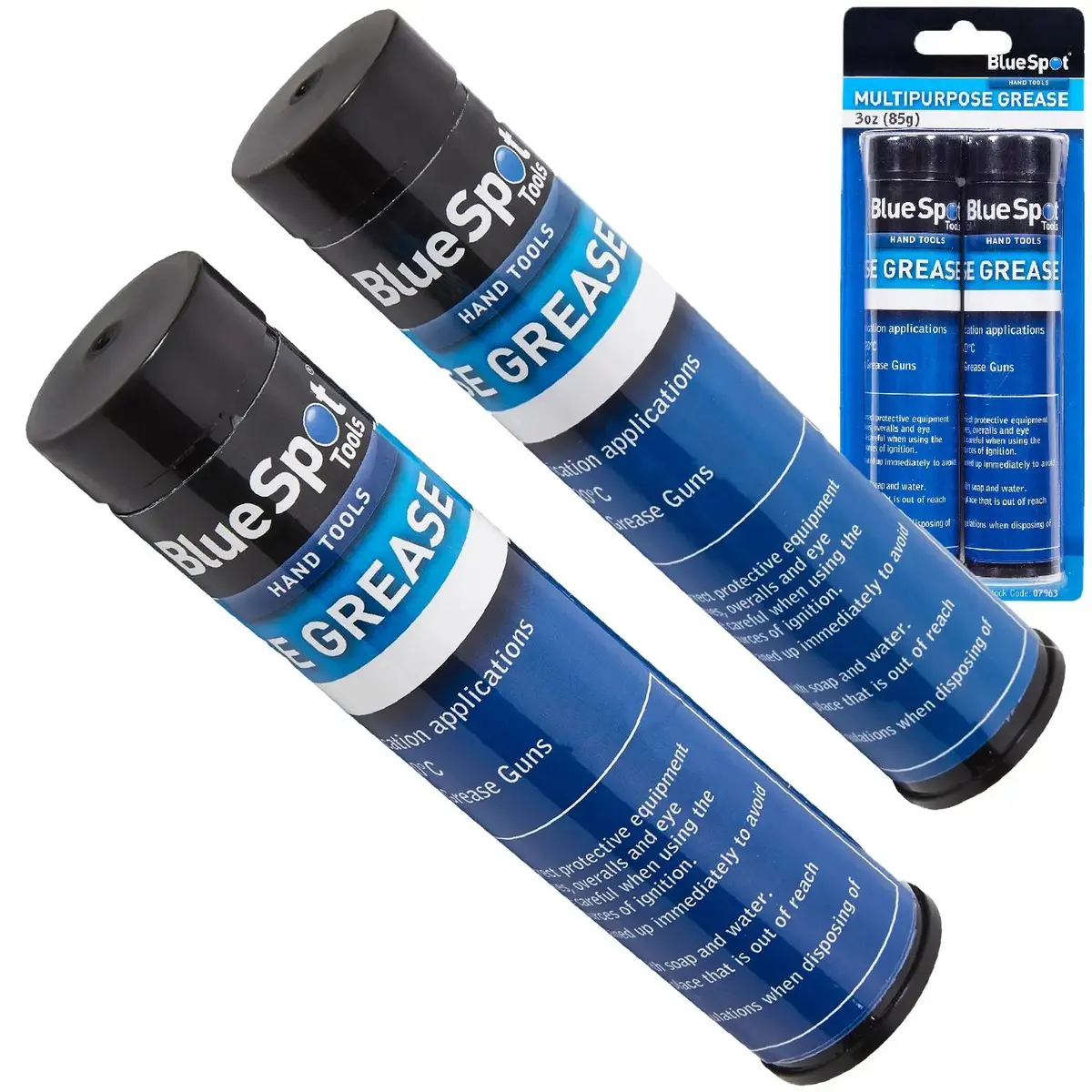 Bluespot Multipurpose Grease Ep2 Lithium Cartridge 3Oz 85G 2 Pack 1