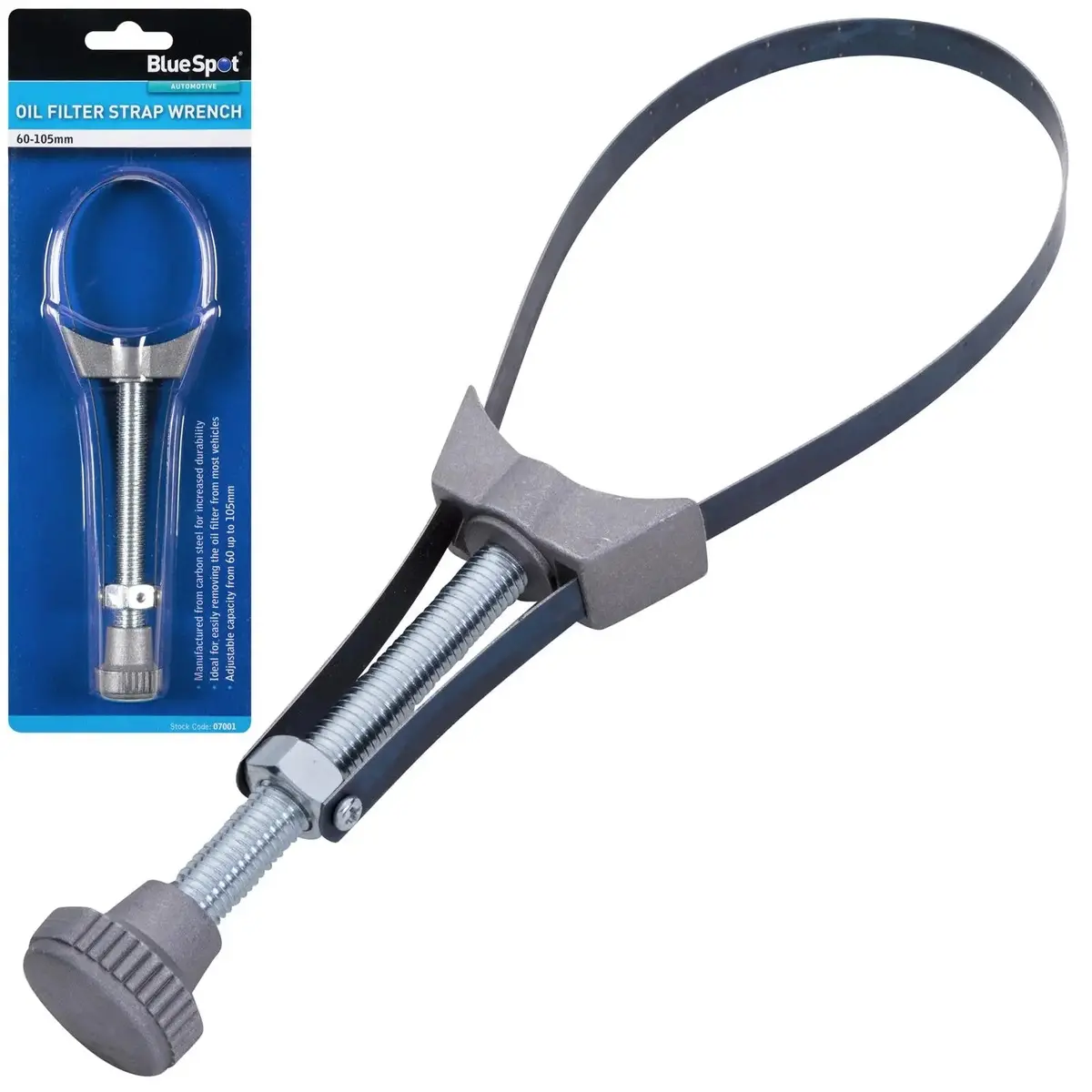 Bluespot Oil Filter Strap Wrench 60-105Mm 1