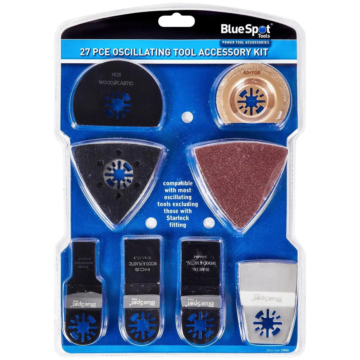 Bluespot Oscillating Multi Tool Accessory Kit Omt 27 Piece 1