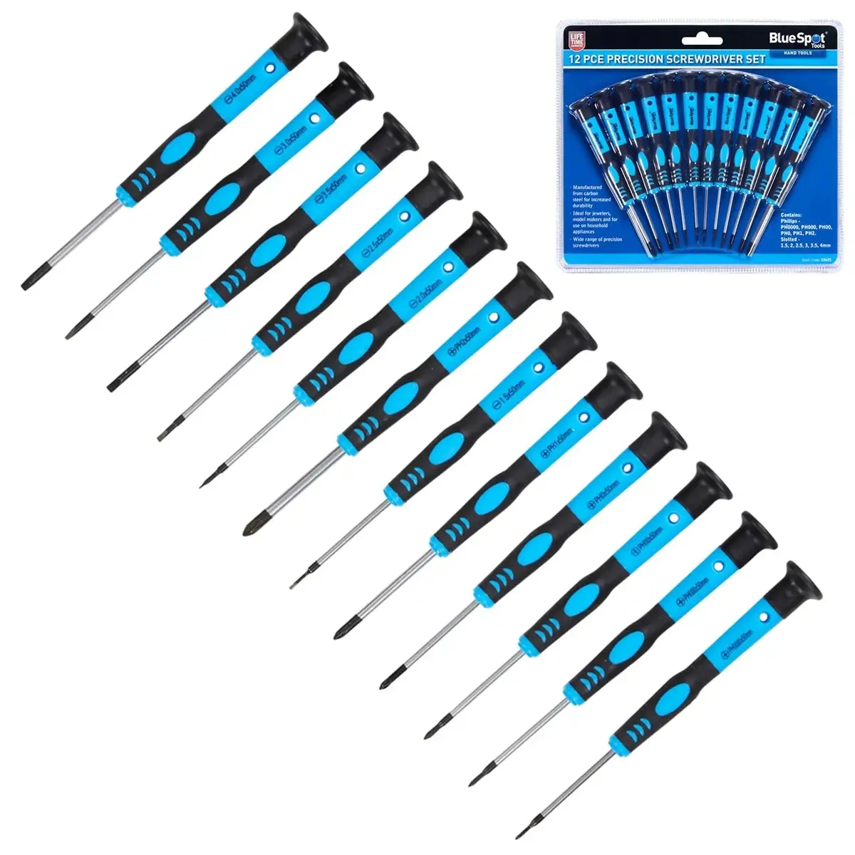 Bluespot Precision Screwdriver Set 12 Piece 1