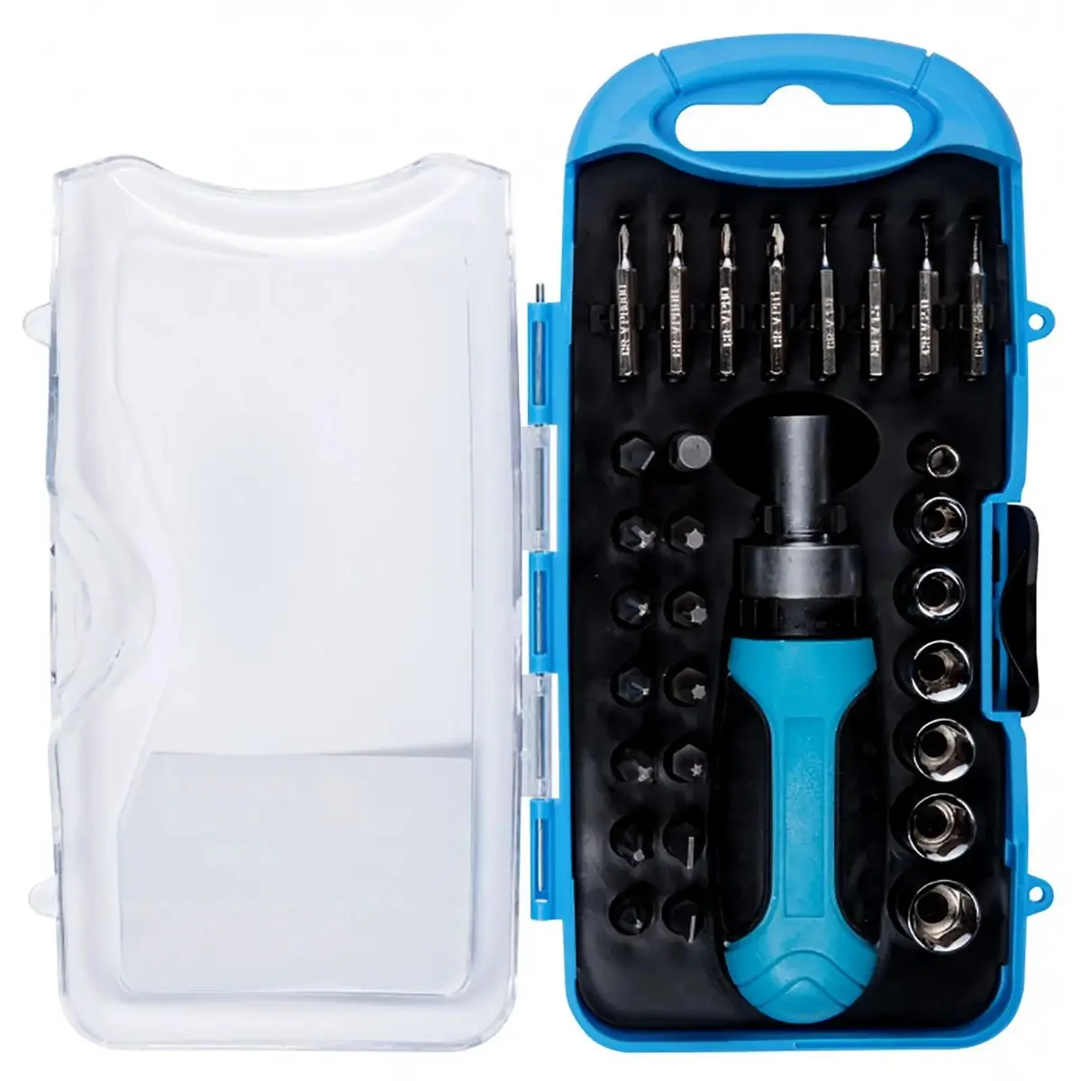 Bluespot Ratchet Screwdriver And Socket Set In Case 30 Piece 1