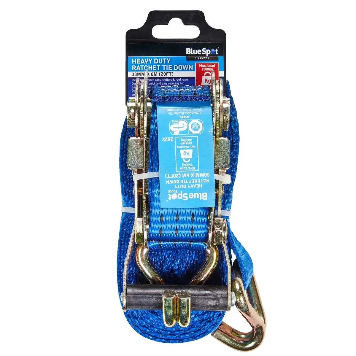 Bluespot Ratchet Tie Down Heavy Duty 38Mm X 6 M ( 20Ft ) 1