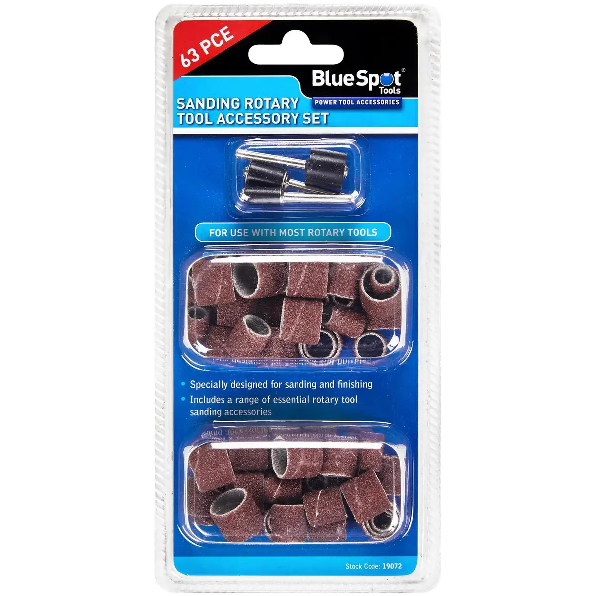 Bluespot Sanding Rotary Tool Accessory Set 63 Piece 1