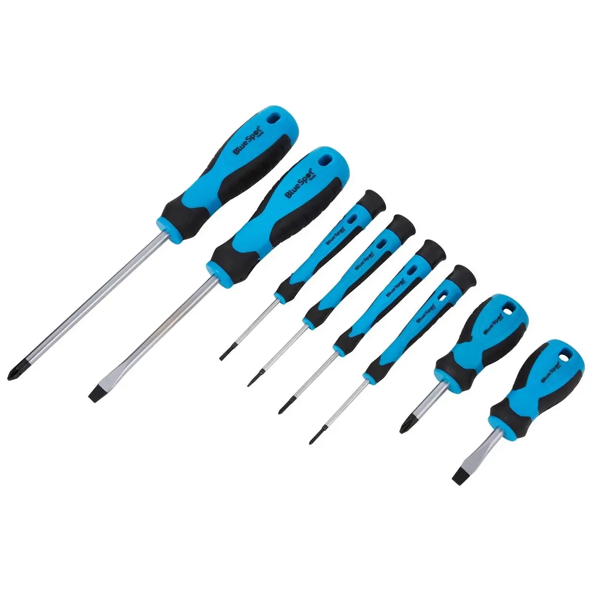 Bluespot Soft Grip Screwdriver Set 8 Piece 1