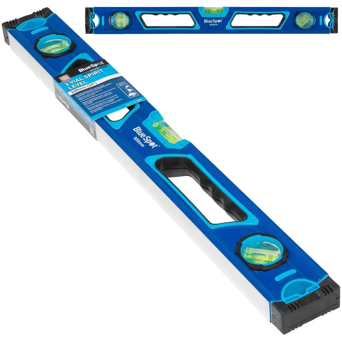 Bluespot Spirit Level 3 Vial 600Mm 24" Aluminium Body 1
