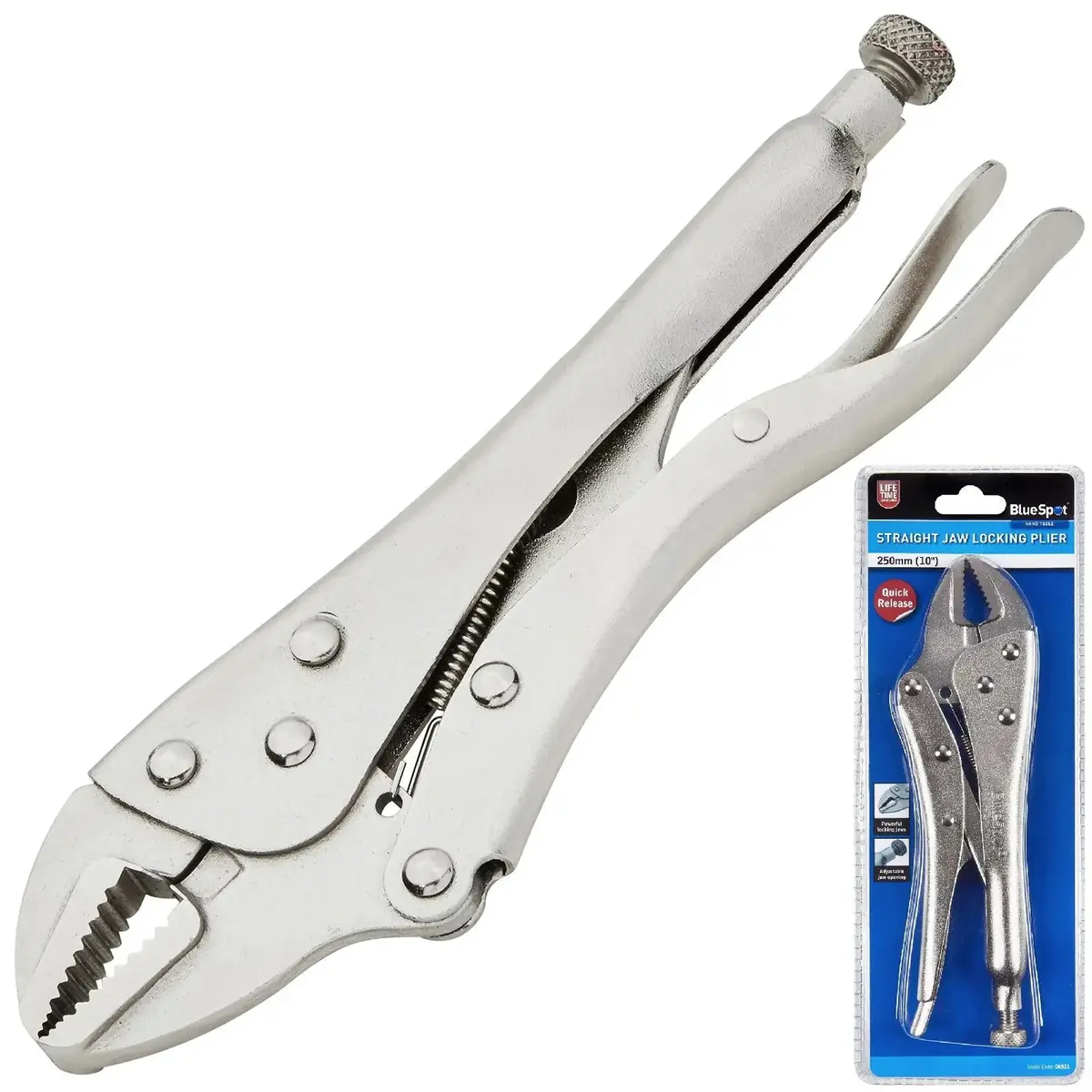 Bluespot Straight Jaw Locking Plier 250Mm (10") 1