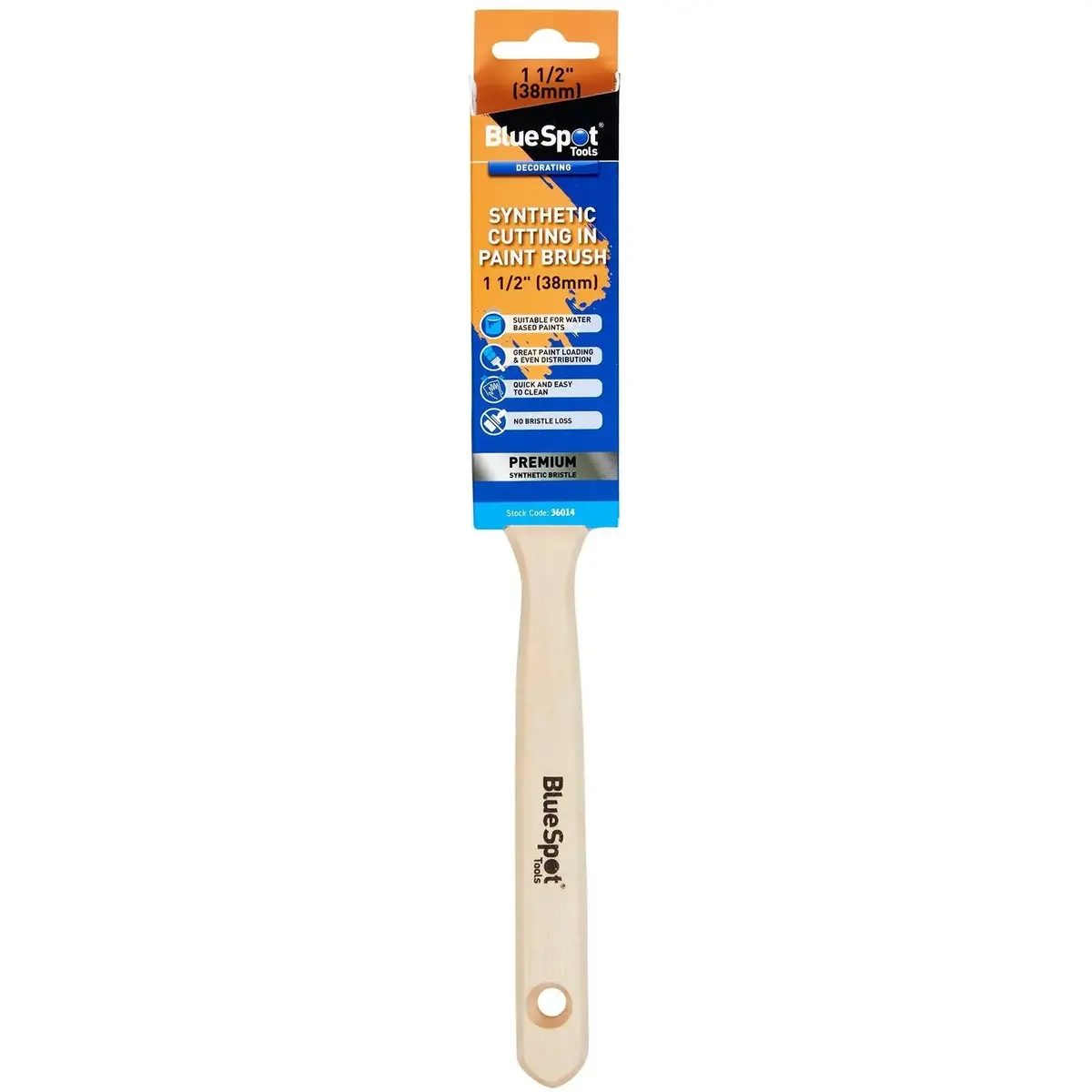 Bluespot Synthetic Cutting In Paint Brush 1 1/2" (38Mm) 1