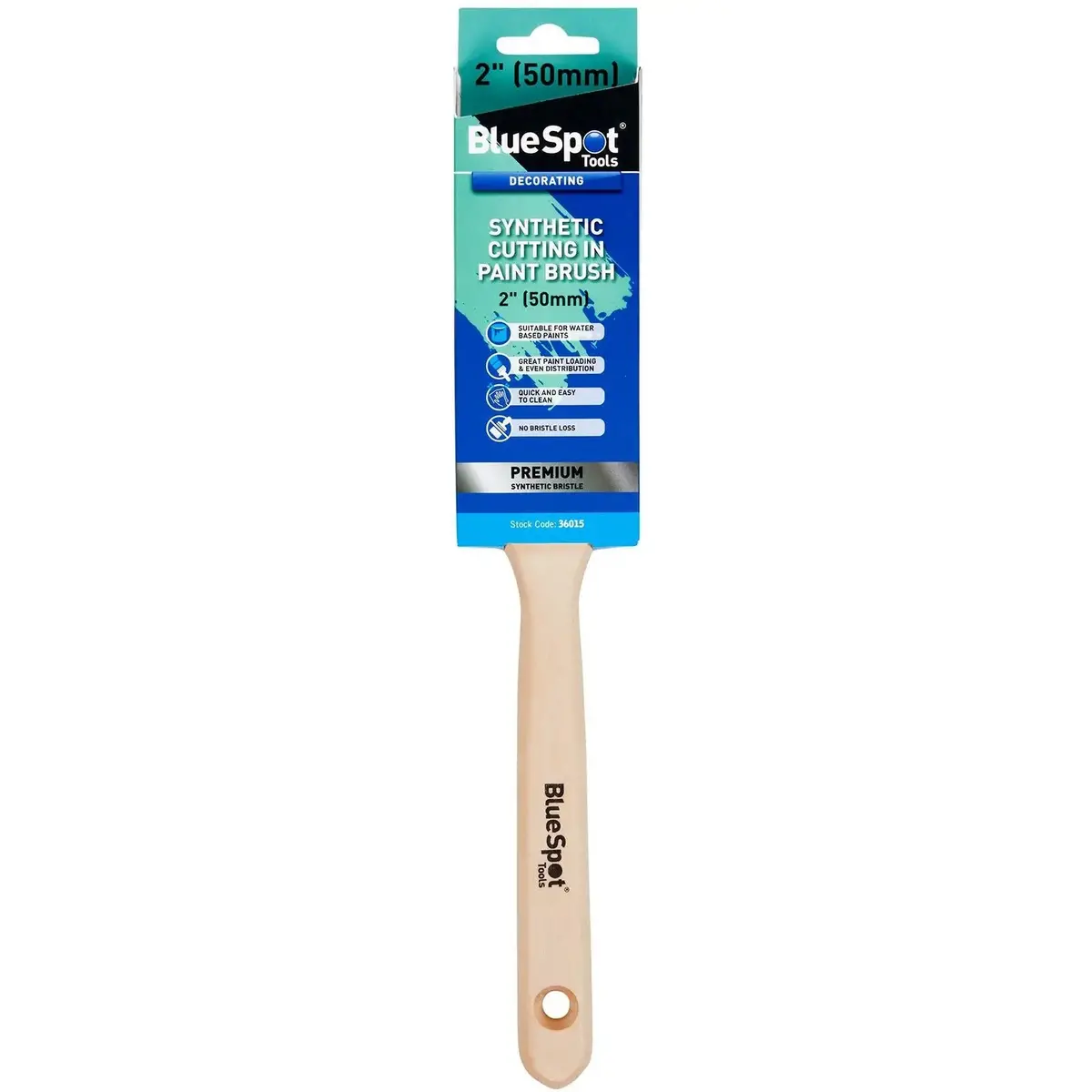 Bluespot Synthetic Cutting In Paint Brush 2" (50Mm) 1