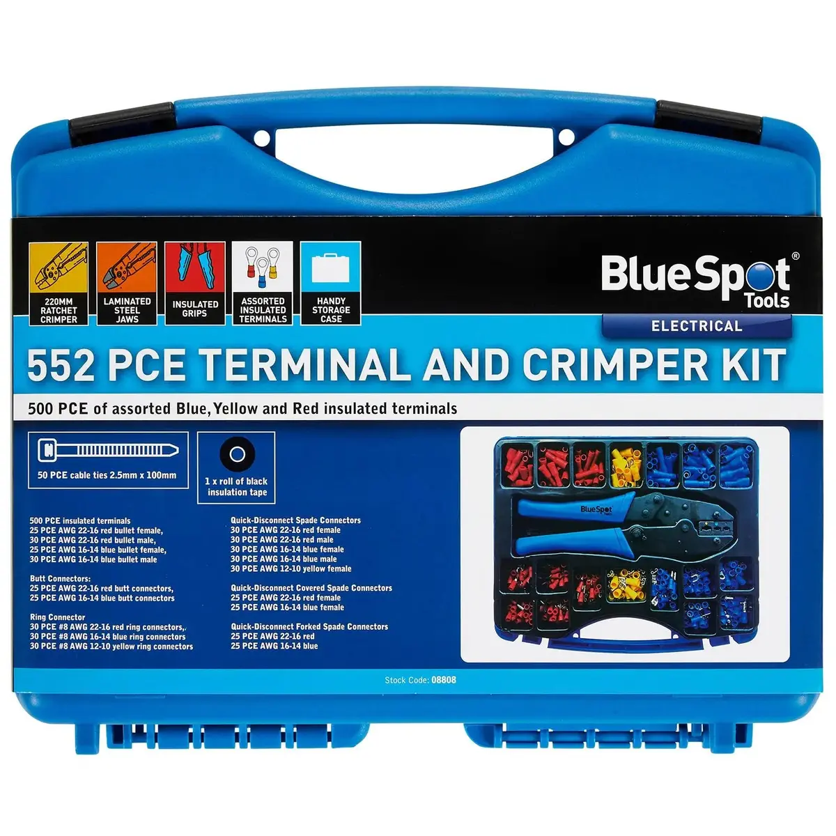 Bluespot Terminal And Crimper Kit 552 Piece 1