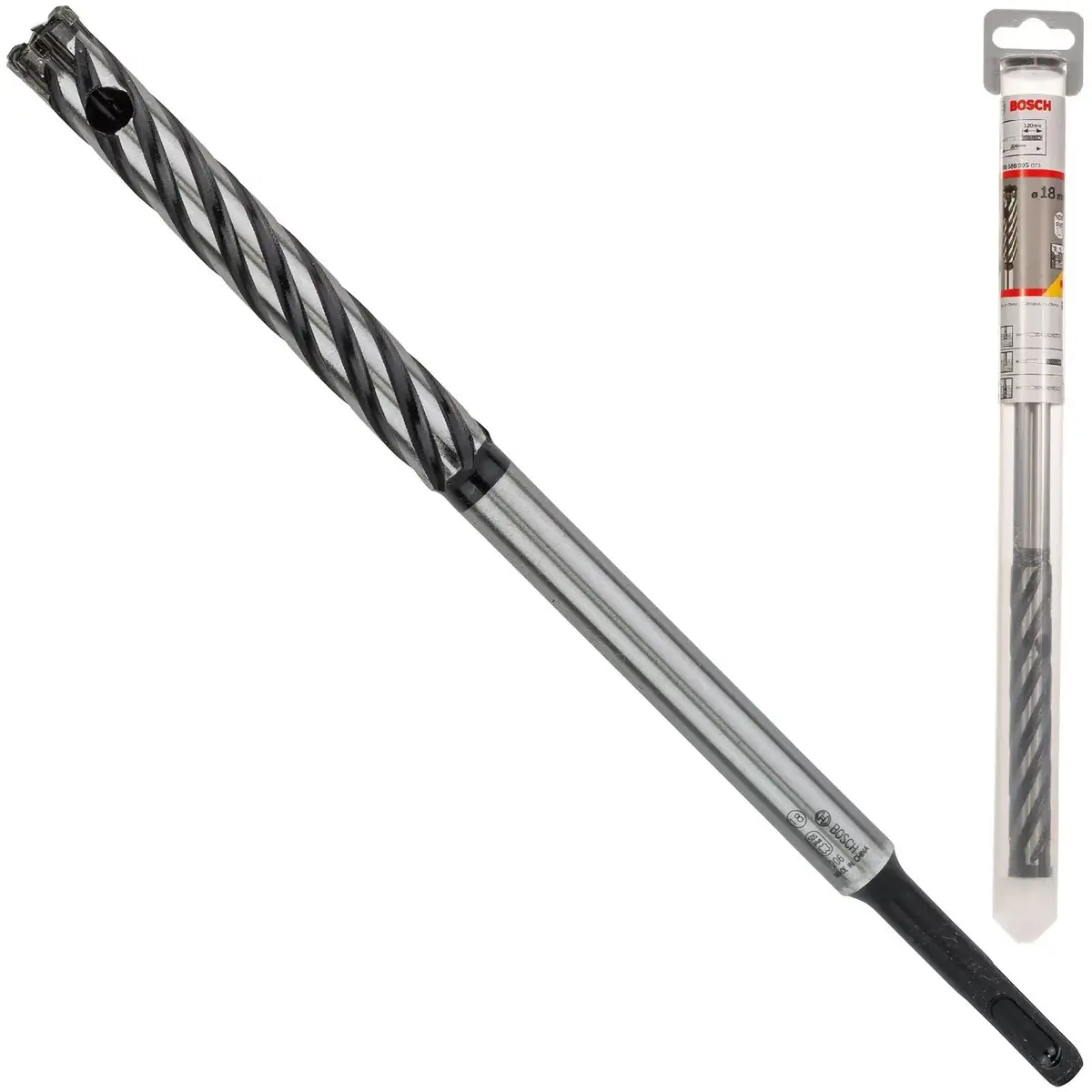 Bosch Rebar Cutter Drill Bit 4 Cutter Sds Plus 9 Reinforced Concrete 300Mm 16-32Mm (Wl:120Mm) 2