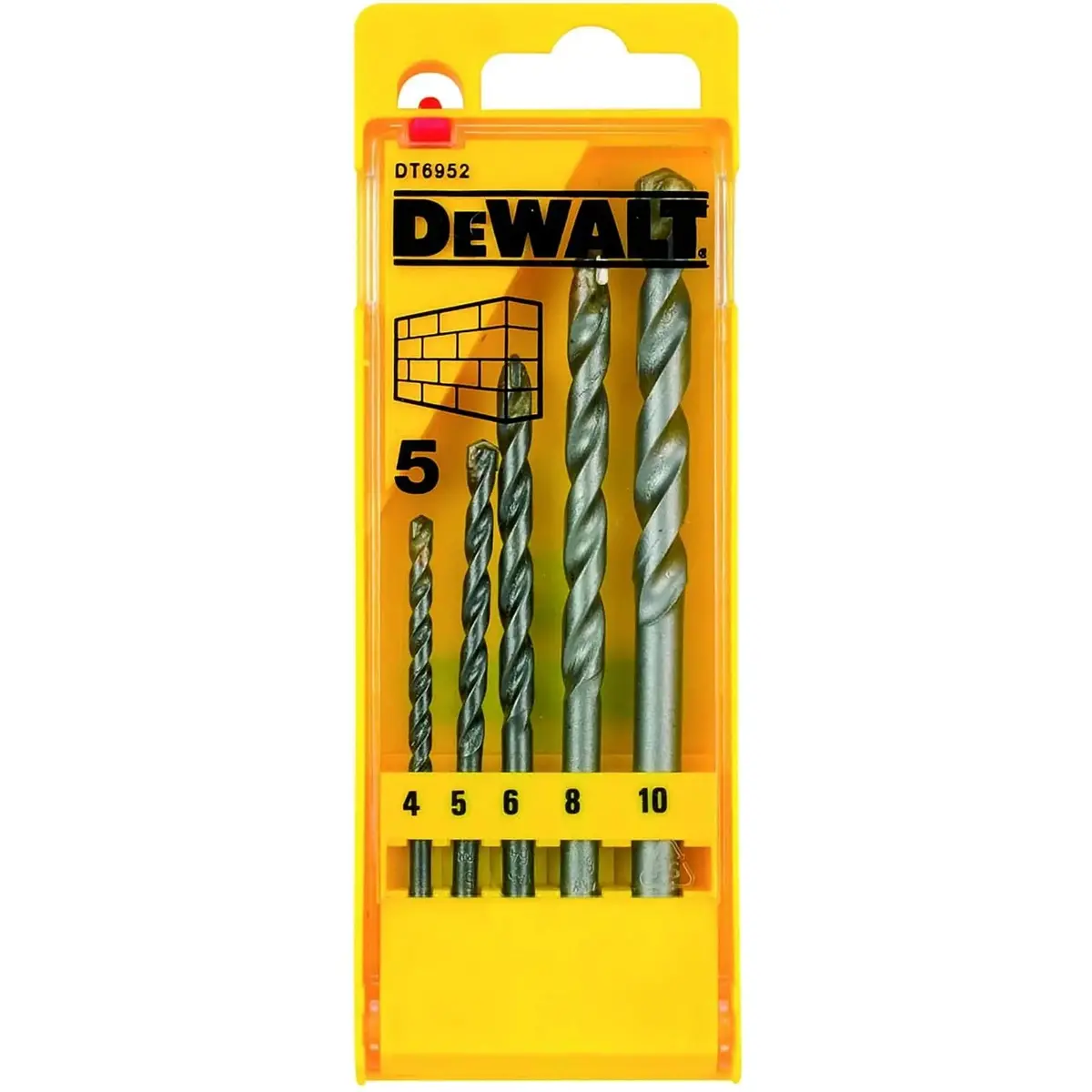 Dewalt 5 Piece Masonry Drill Bit Set 4-10Mm 1