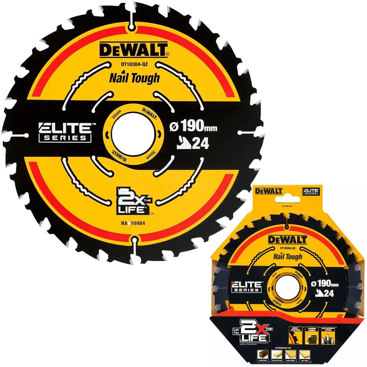 Dewalt Elite Circular Saw Blade 190Mm X 30Mm 24T Wood Cutting Framing Dt10304 1