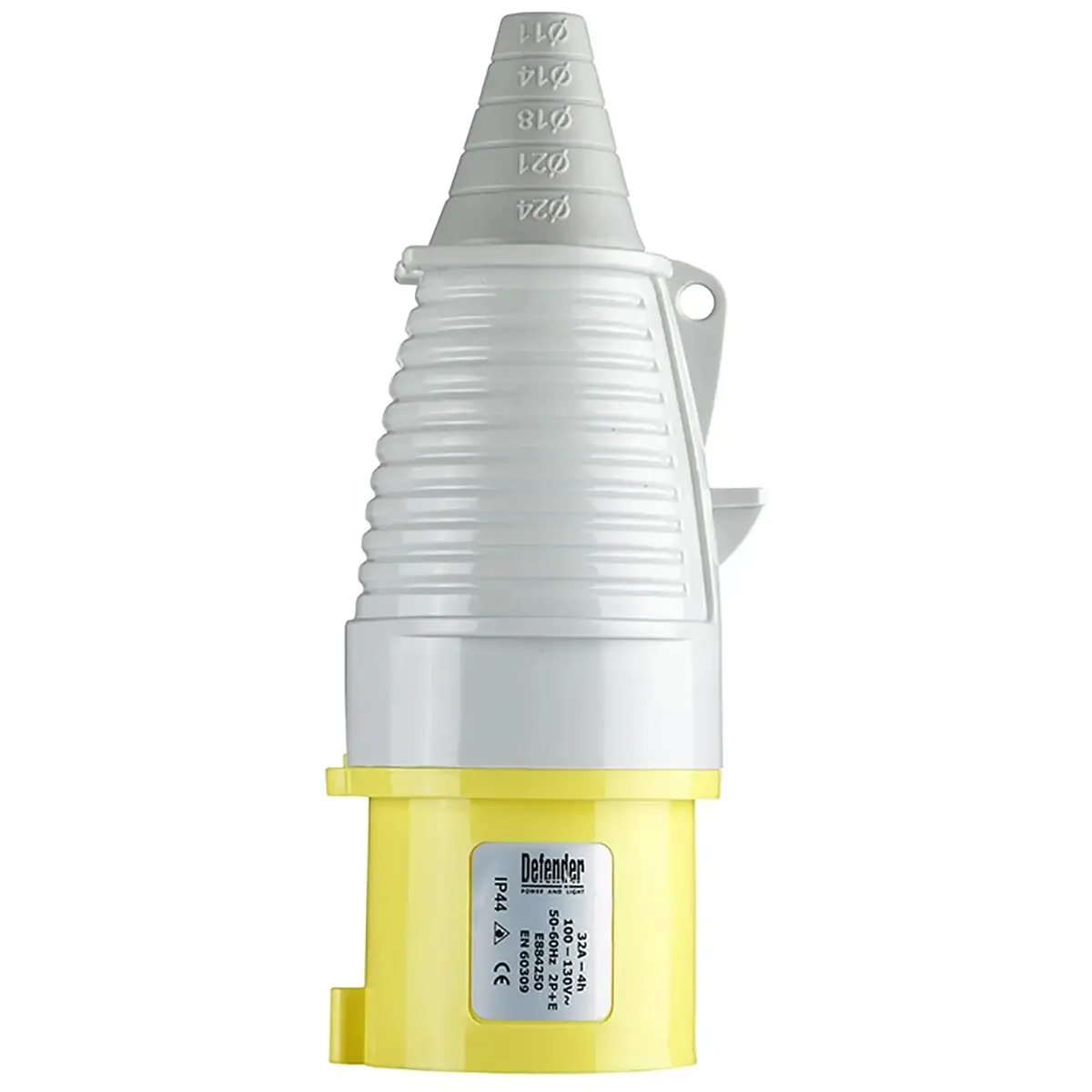 Defender 32A Plug Yellow 110V 1