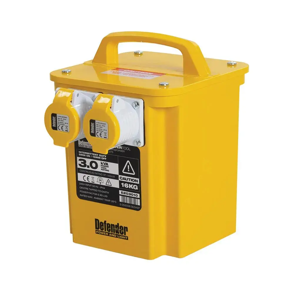 Defender 3Kva Portable Transformer 16A 110V E203010 1