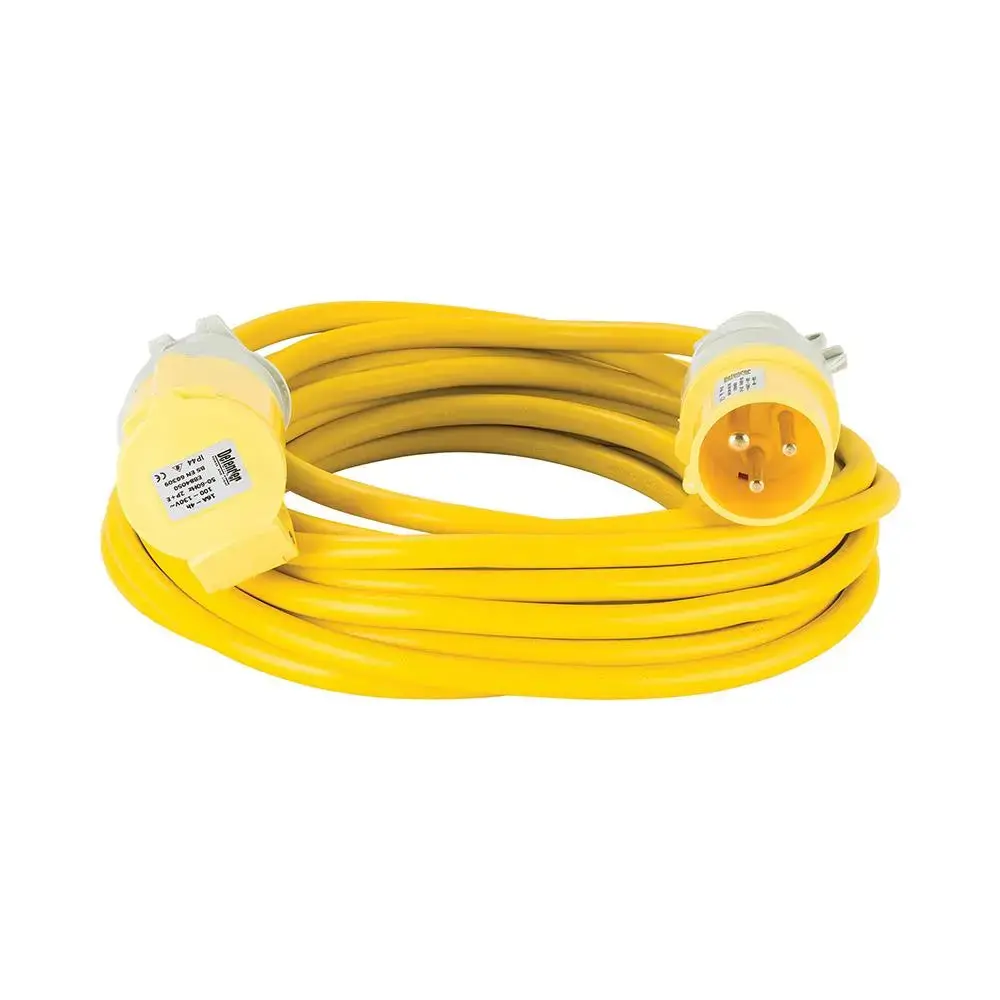 Defender Arctic Extension Lead Yellow 16A 2.5Mm2 10M 110V E85123 1