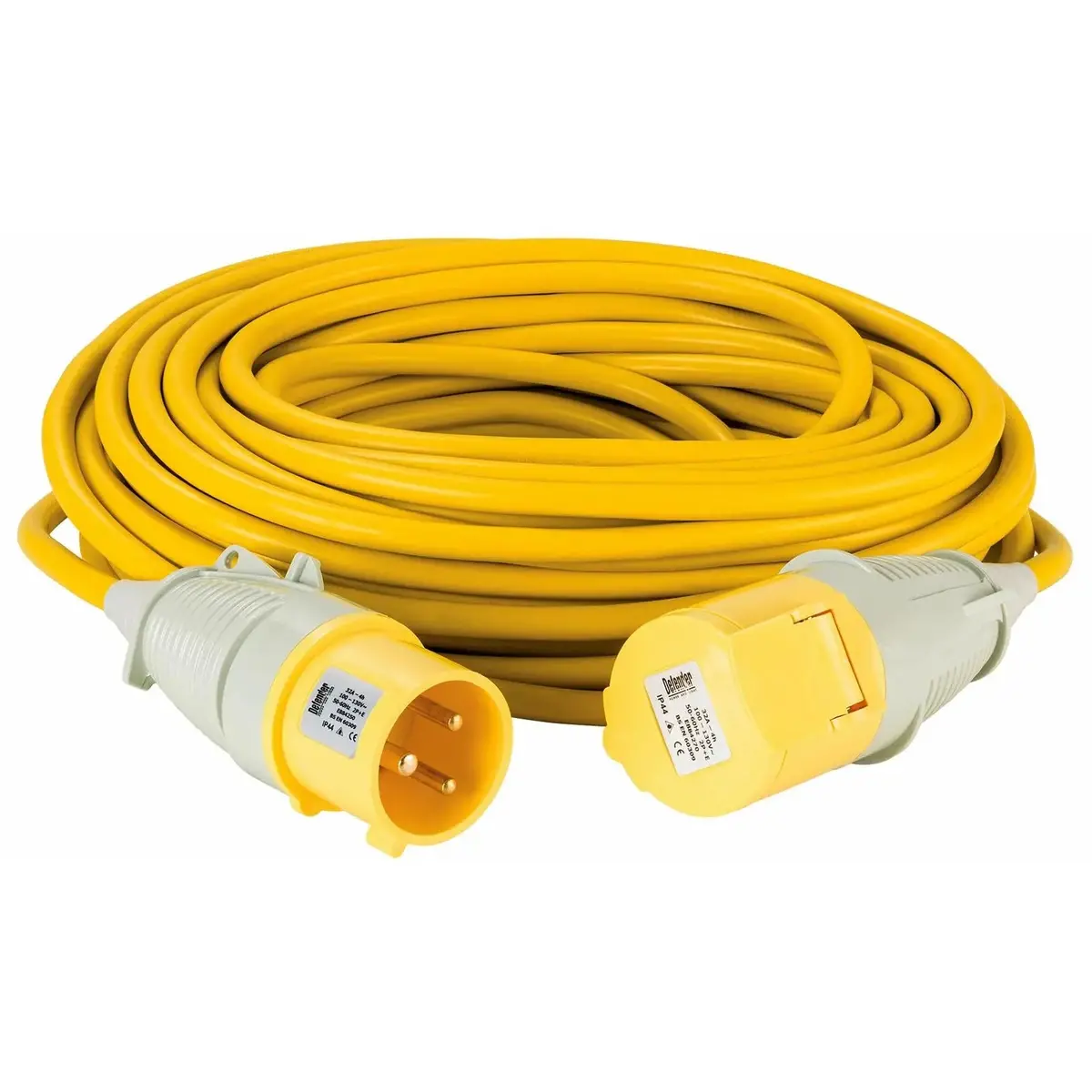 Defender Extension Lead  32A 4Mm Cable Yellow 110V 25M 1
