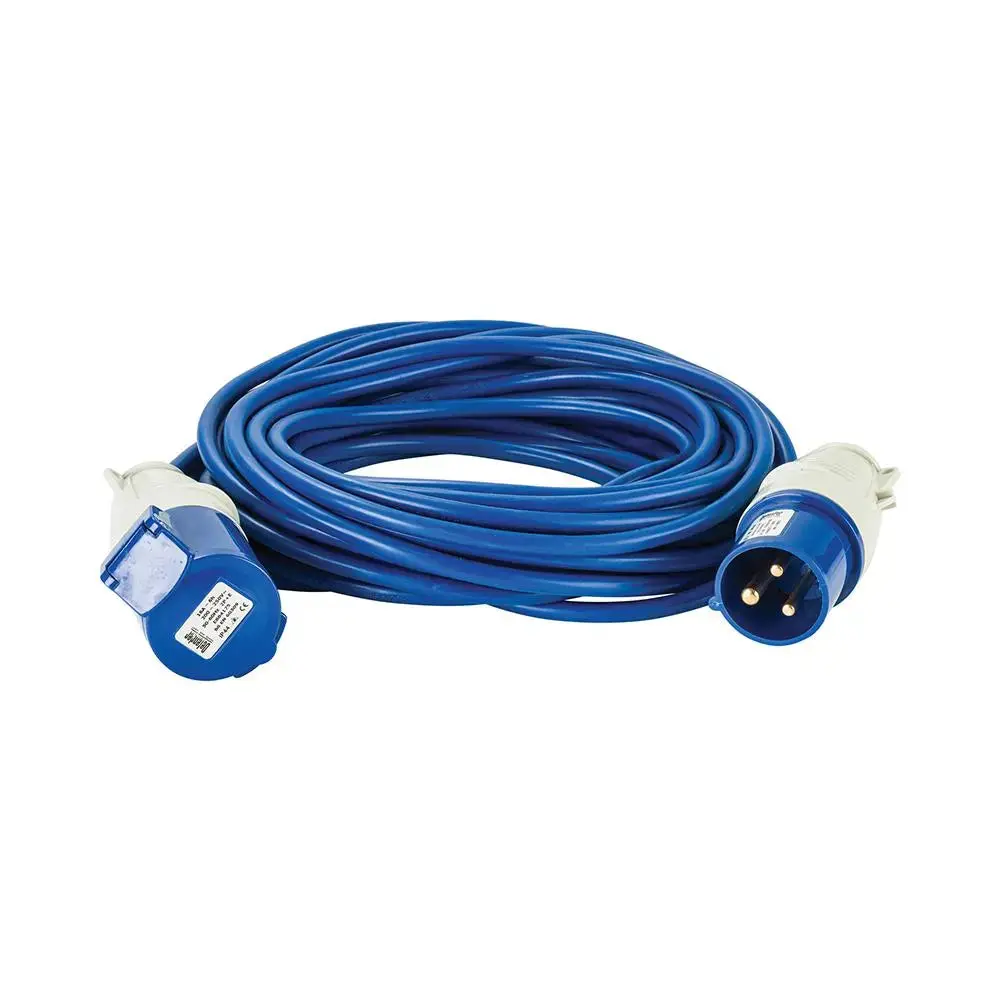Defender Extension Lead Blue 1.5Mm2 16A 14M 230V E85211 1