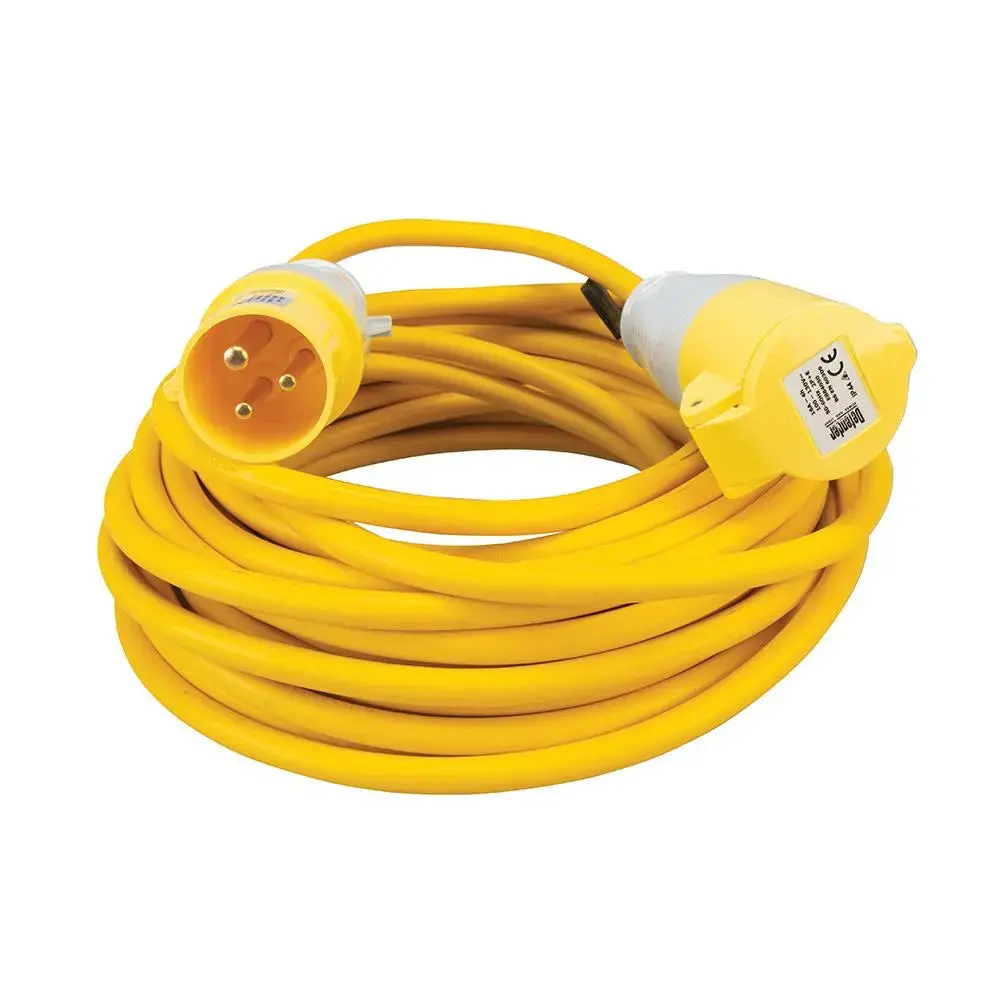 Defender Extension Lead Yellow 2.5Mm2 16A 14M 110V E85121 1