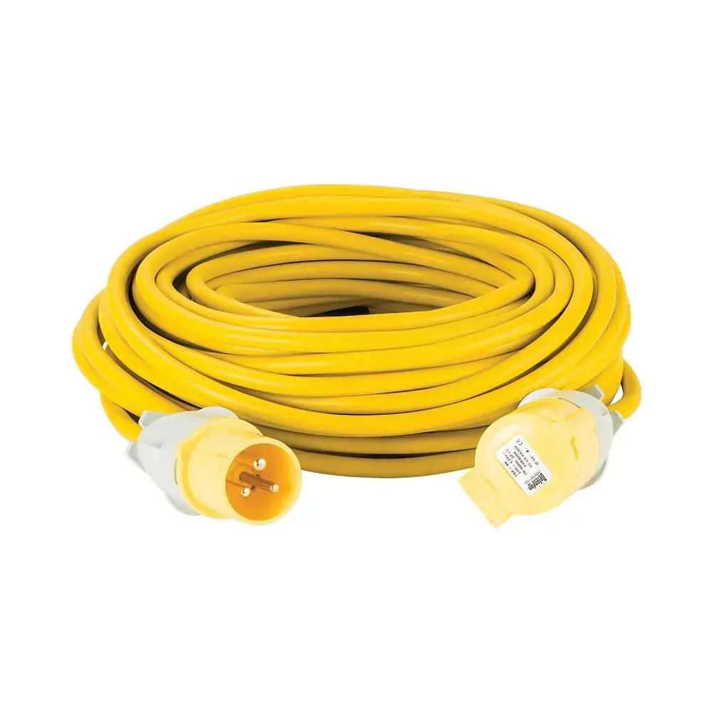 Defender Extension Lead Yellow 2.5Mm2 16A 25M 110V E85233 1