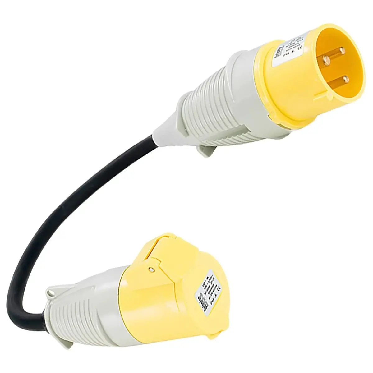 Defender Fly Lead Converter 110V 32A Plug To 16A Socket 30Cm Cable 1
