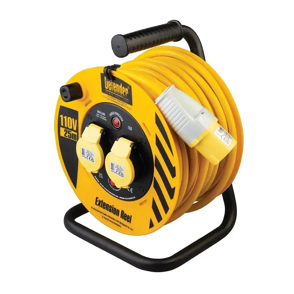 Defender Industrial Cable Reel 25M 110V 16A E86450 1