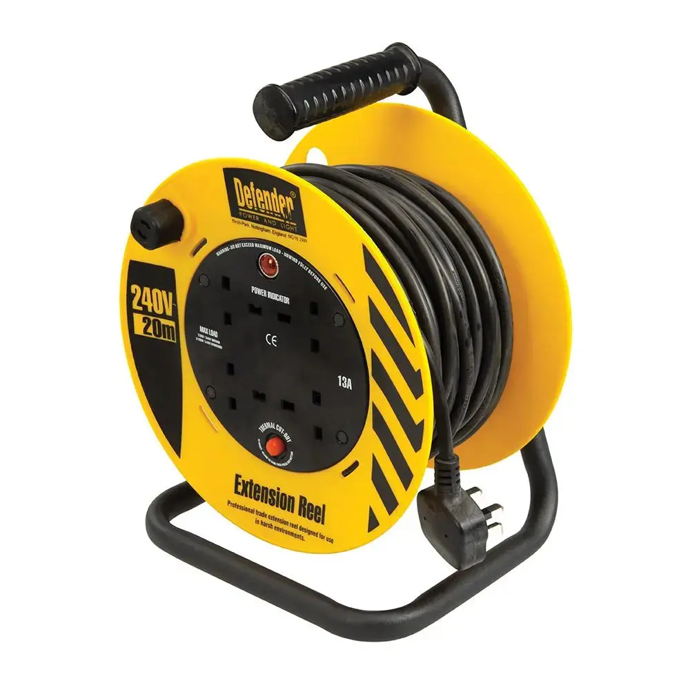Defender Light Cable Reel 20M 230V 13A E86465 1