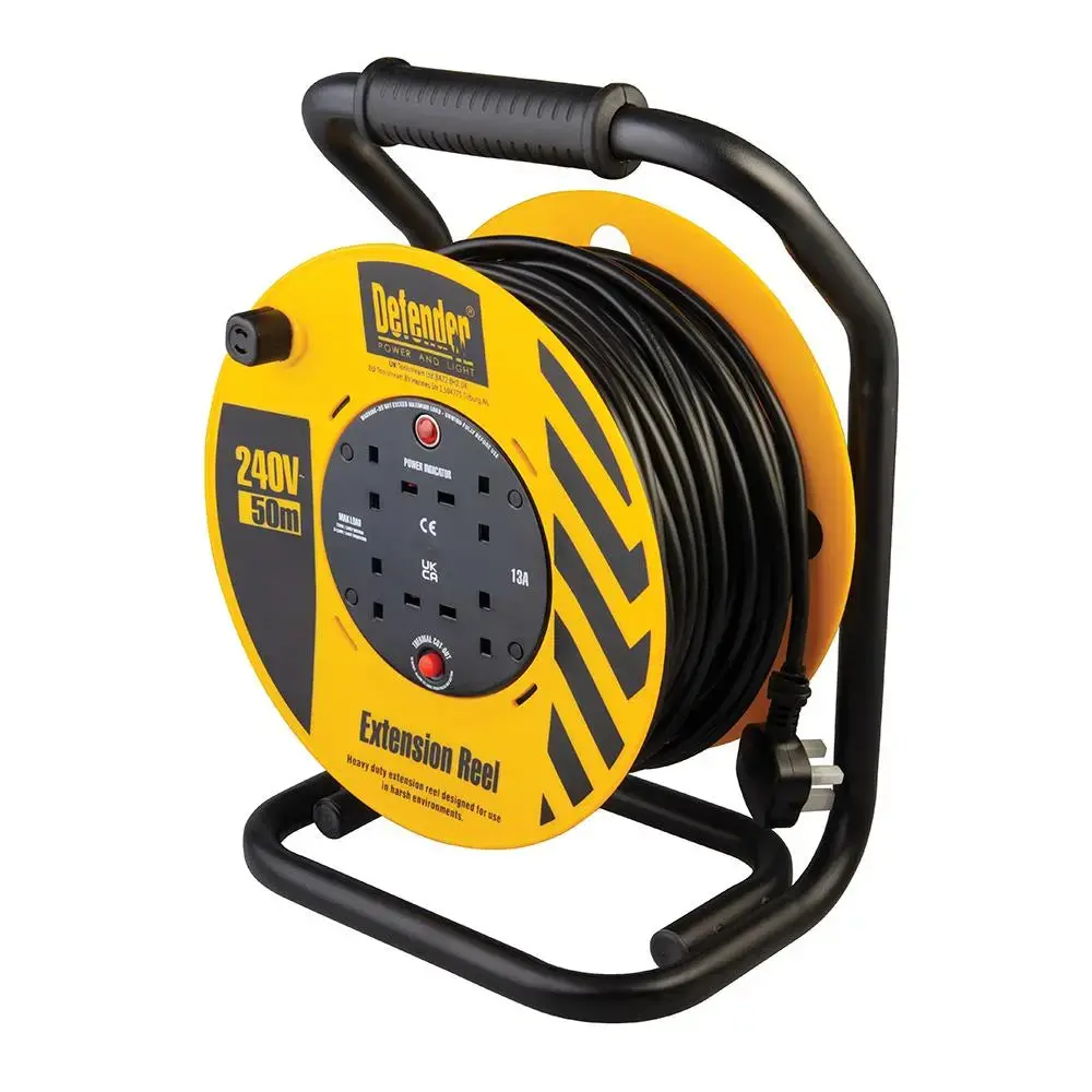 Defender Light Cable Reel 50M 230V 13A E86515 1