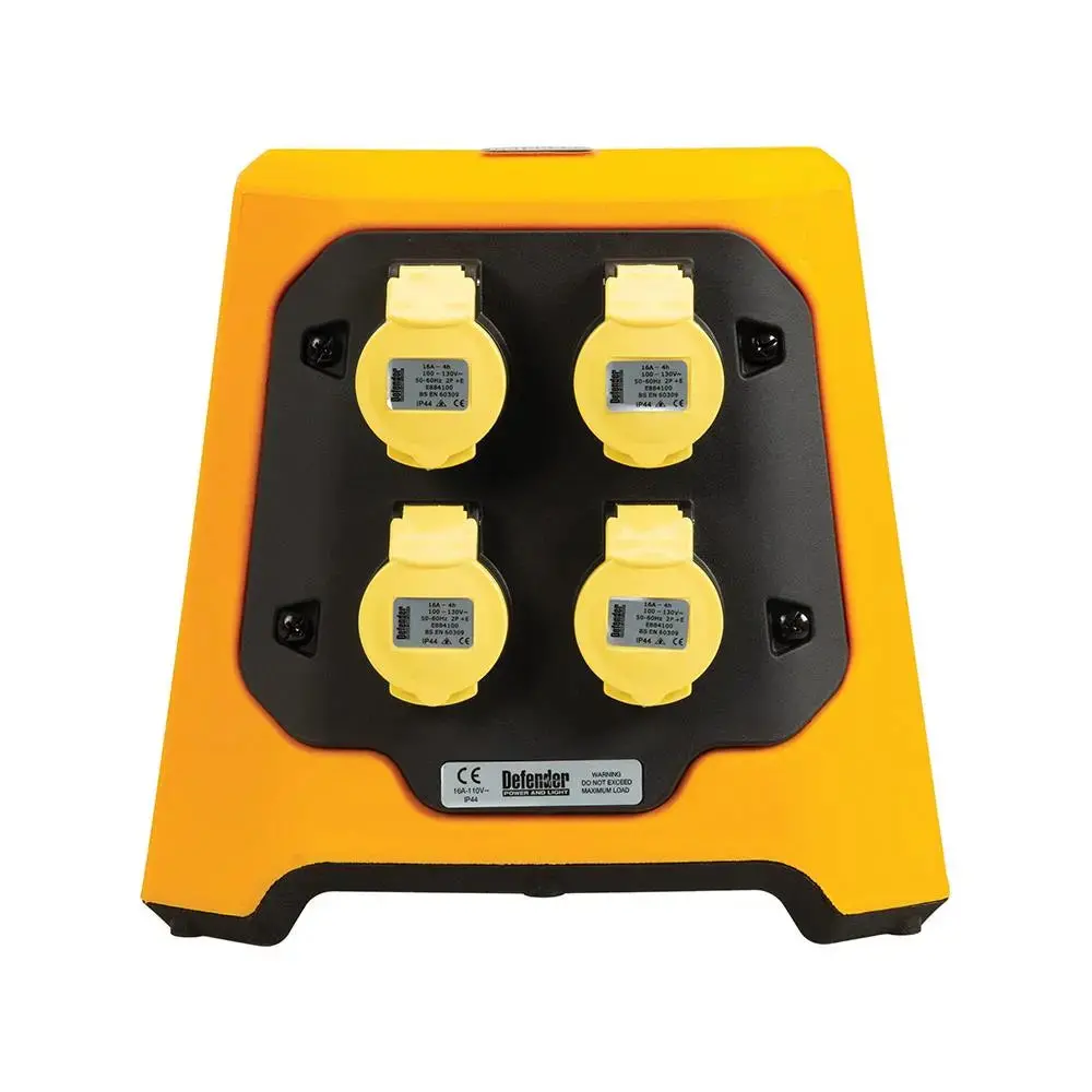 Defender Uplight V3 Multi Socket Base 4 X 16A (Base Only) 110V E712654 1